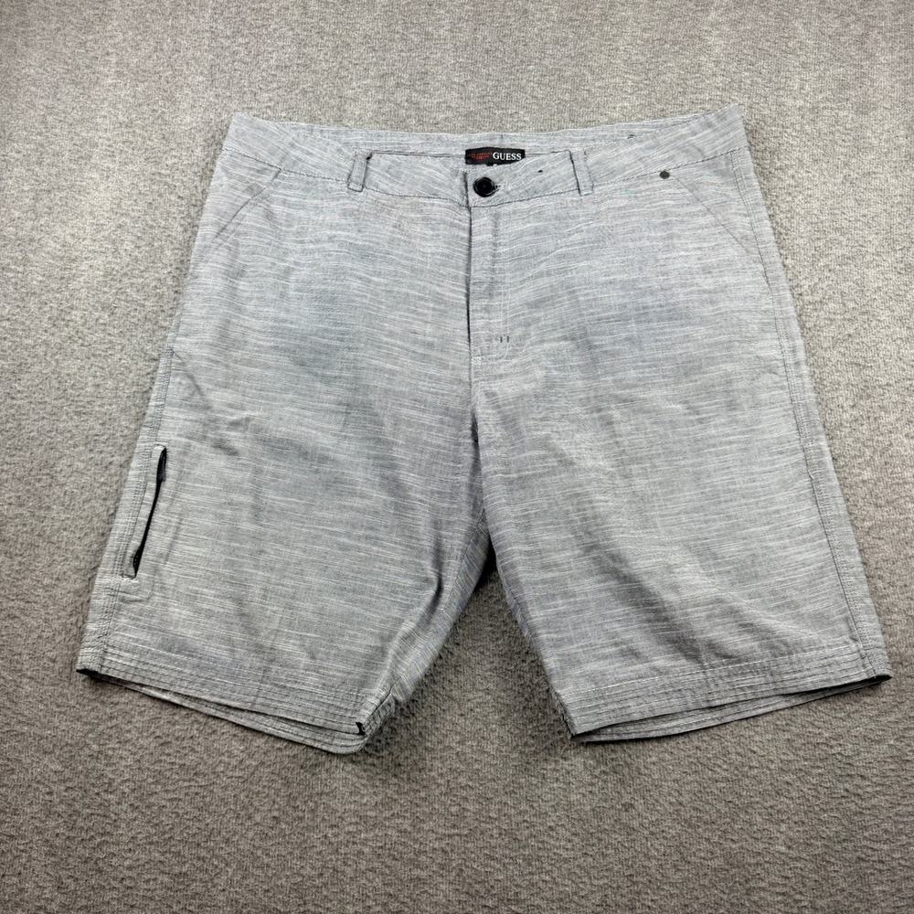 Guess Men's Size 40 Gray Striped Casual‎ Chino Shorts 9YOLL3DR00275
